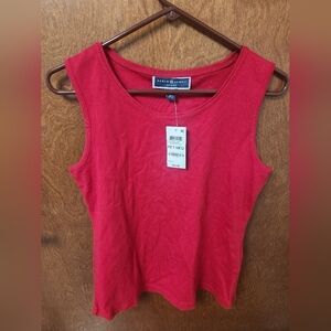 Karen Scott Women's Red Tank Top